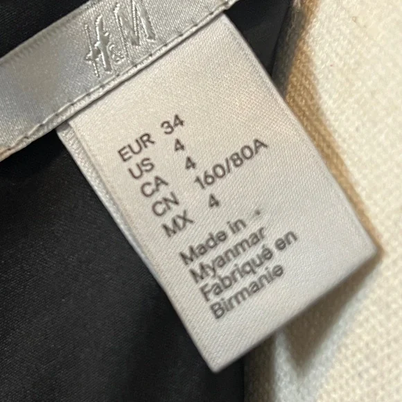 H&M Black cocktail dress, slim fit, size 4 - Picture 7 of 10